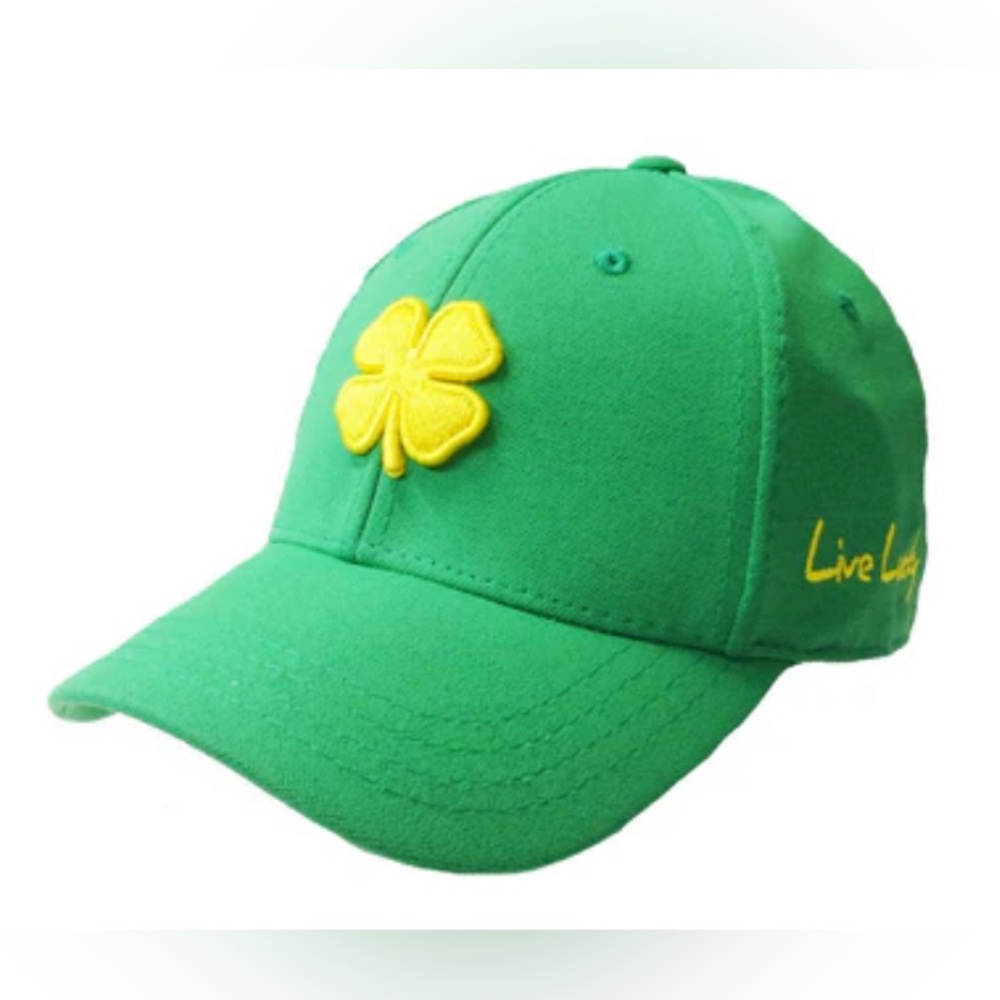 Black Clover Live Lucky - Top Golf Green & Yellow Baseball Hat Cap (NWT)